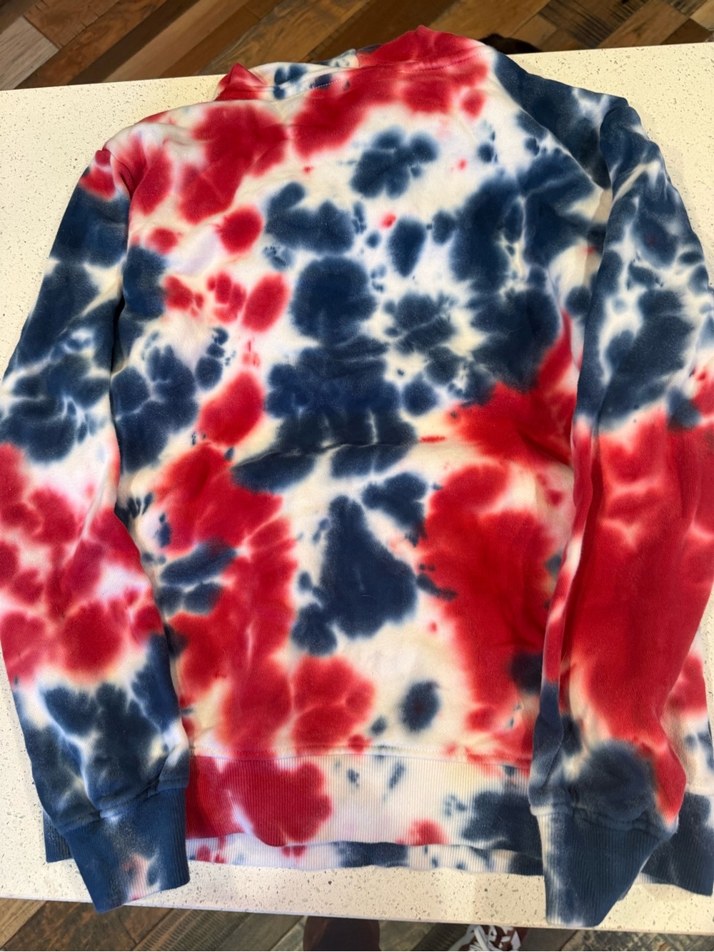 Hello Kitty Red, White & Blue Tie-Dye Hoodie